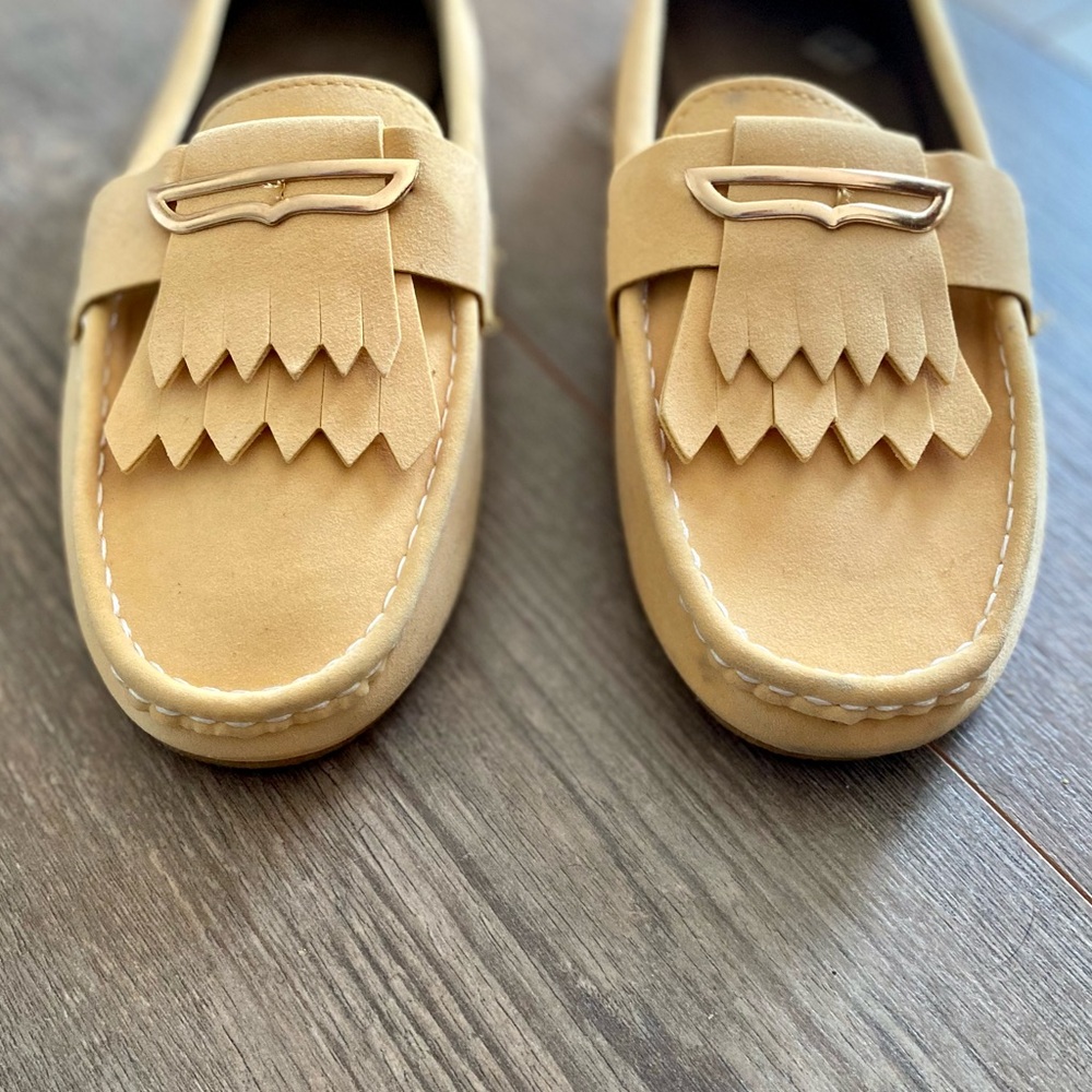 YELLOW LOAFERS FLATS SLIPON SHOES - Picture 4 of 11